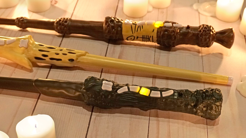Wizard Tag Mode uses the wand’s light-up buttons as a power meter, registering hits by turning the buttons off one-by-one.